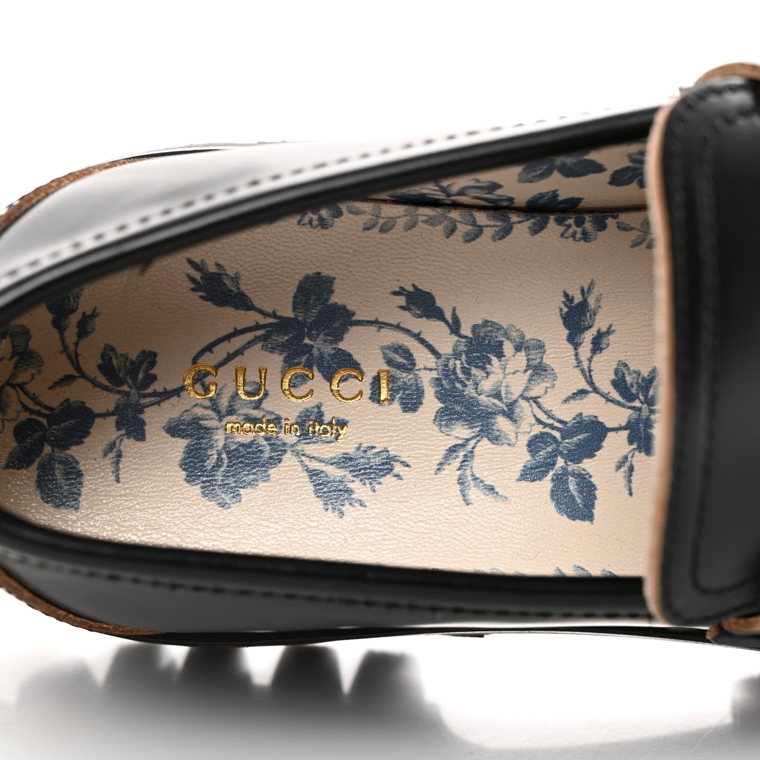 Gucci Cordovan Lux Womens Harald Horsebit 25mm Platform Loafers 37 Black 8 of 14