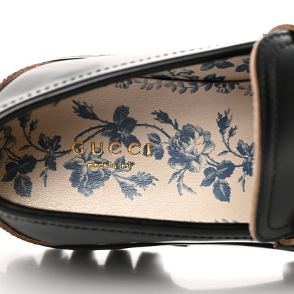 Gucci Cordovan Lux Womens Harald Horsebit 25mm Platform Loafers 37 Black 8 of 14