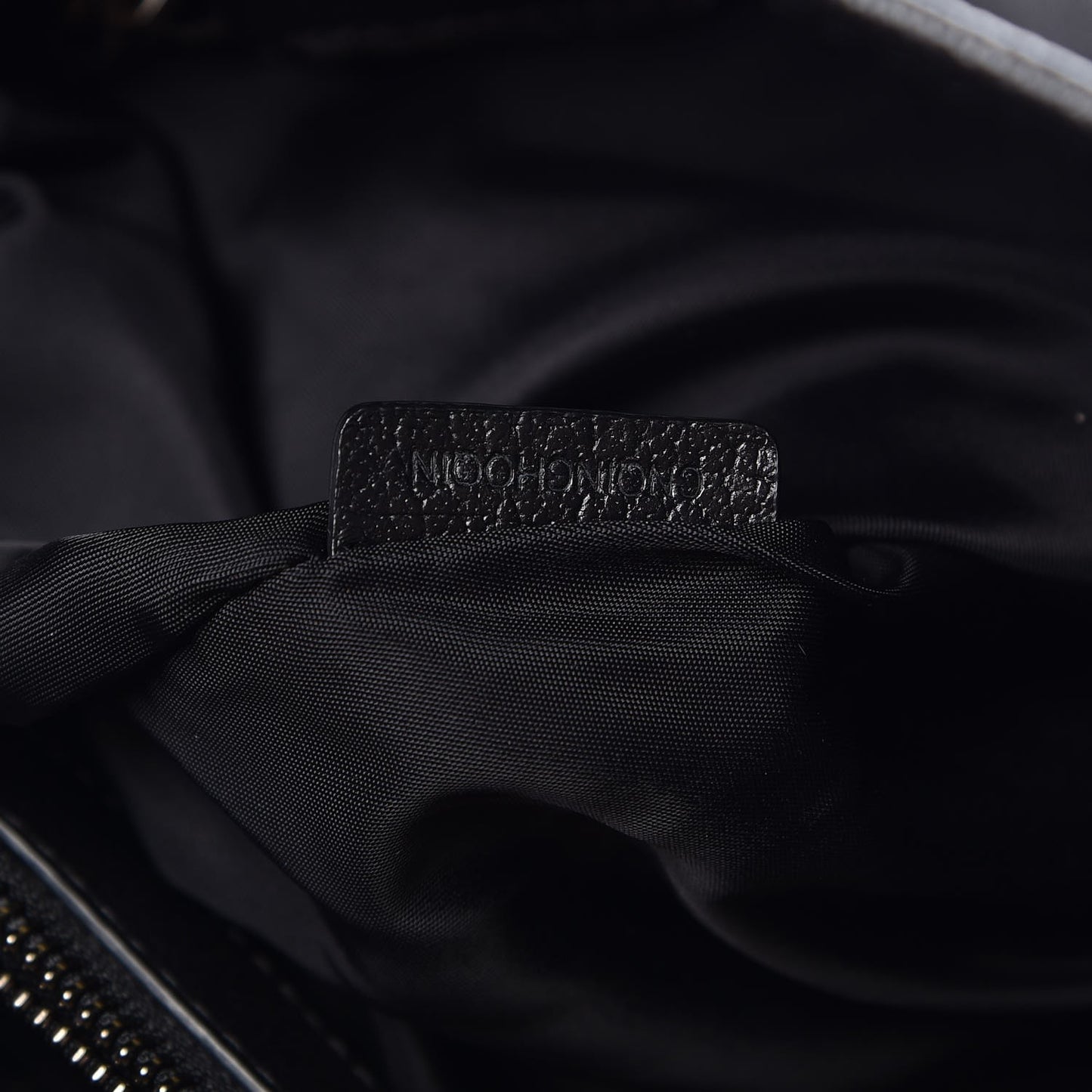 Nylon Tonal Check Tote Black