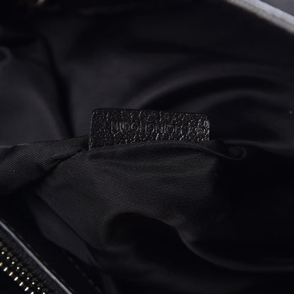 Burberry Nylon Tonal Check Tote Black 8 of 8