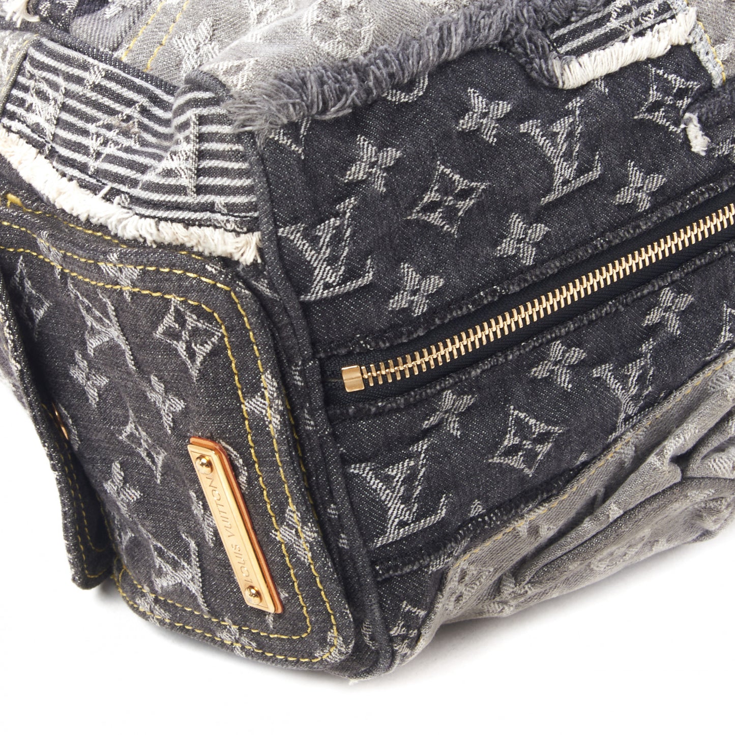 Denim Patchwork Speedy 30 Grey