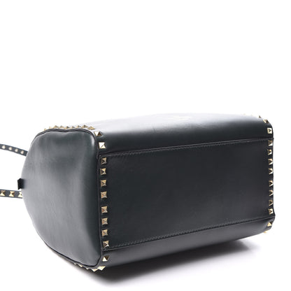 Valentino Garavani Vitello Rockstud Bowling Bag Deep Green 3 of 11