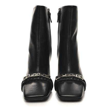 Givenchy Calfskin G Woven Ankle Boots 40 Black 2 of 8
