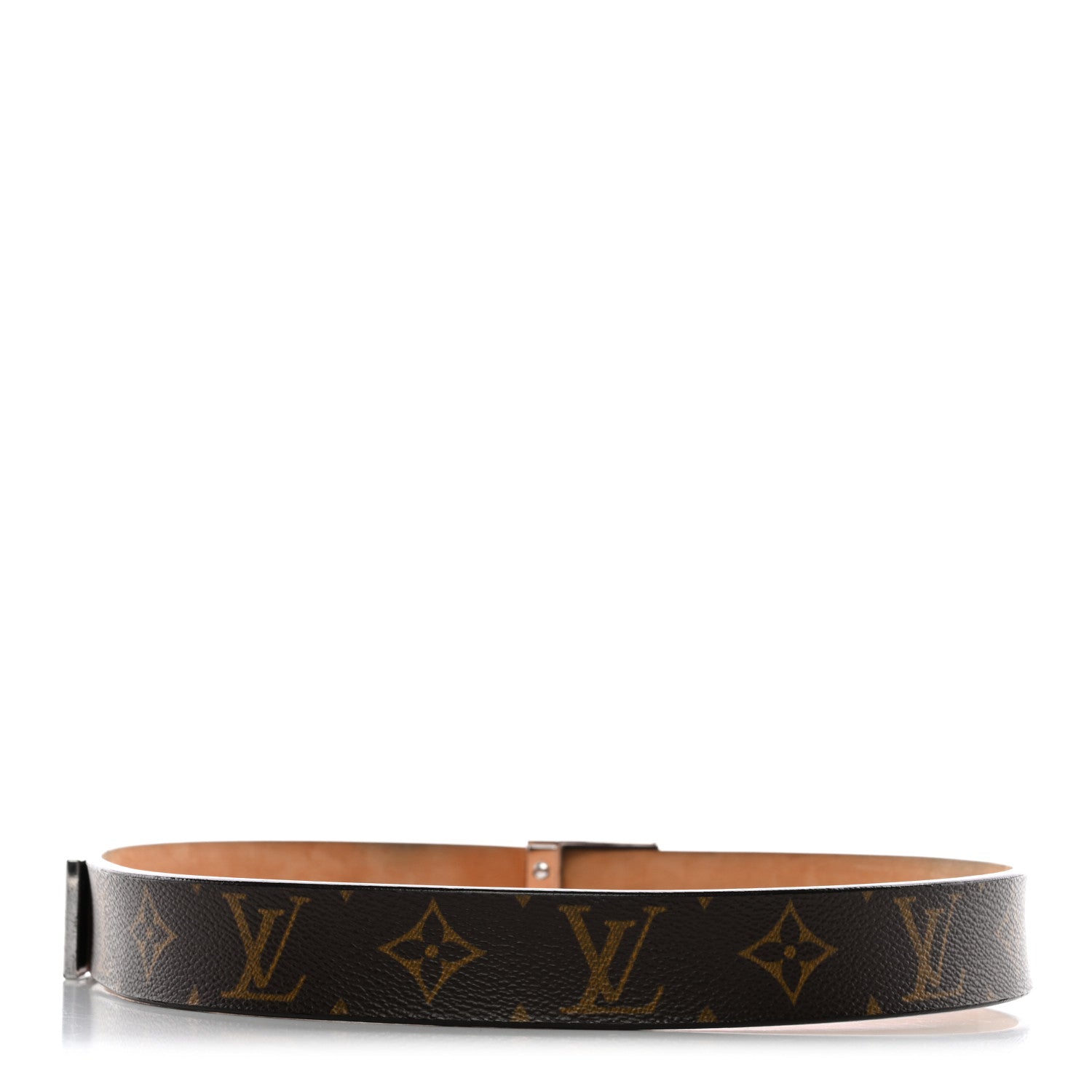 Louis Vuitton Monogram Ceinture Belt Gold Buckle 80 32 2 of 8