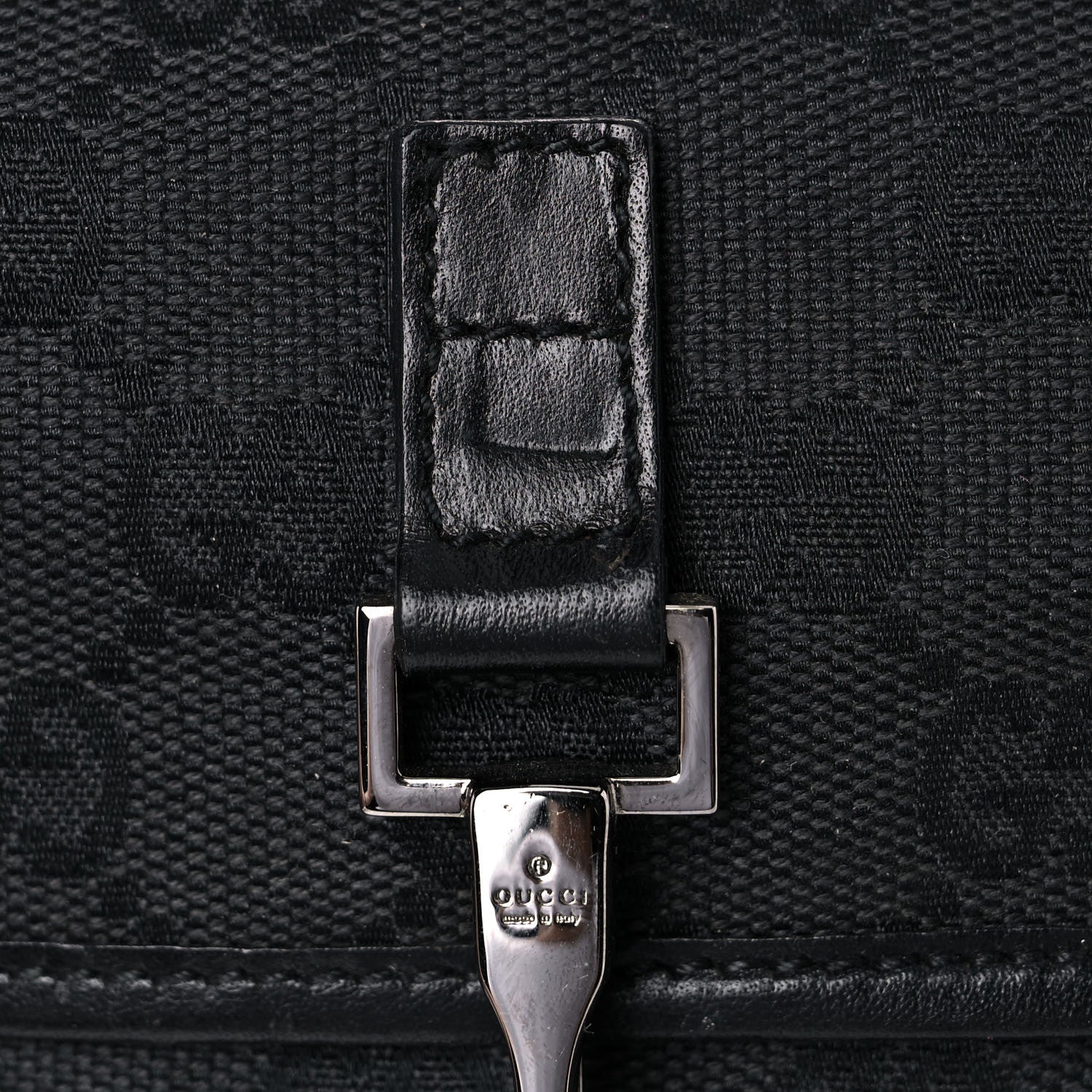 Gucci GG Monogram Web Flight Belt Bag Black 20 of 21