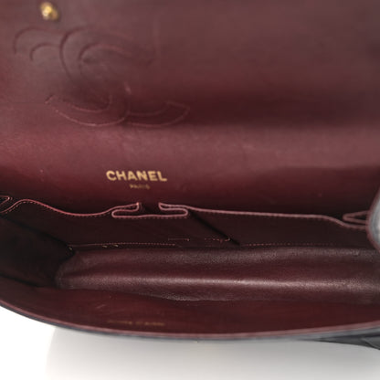 Chanel Lambskin Quilted Medium Double Flap Bijoux Chain Navy 4 of 11
