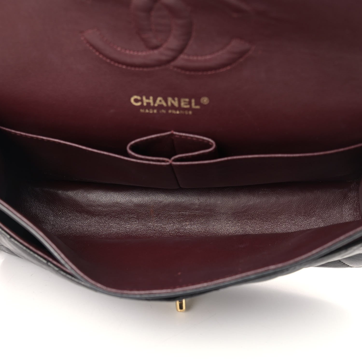 Chanel Lambskin Quilted Medium Double Flap Black 4 of 14