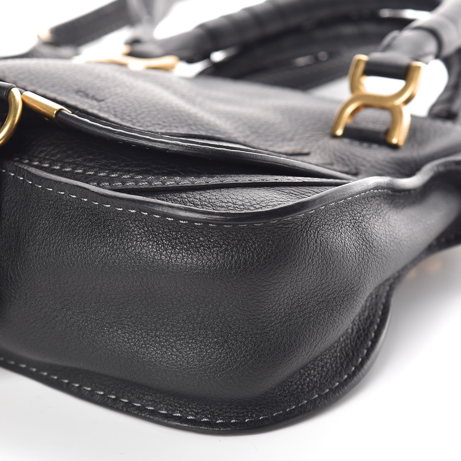 Chloe Calfskin Baby Marcie Satchel Black 8 of 8