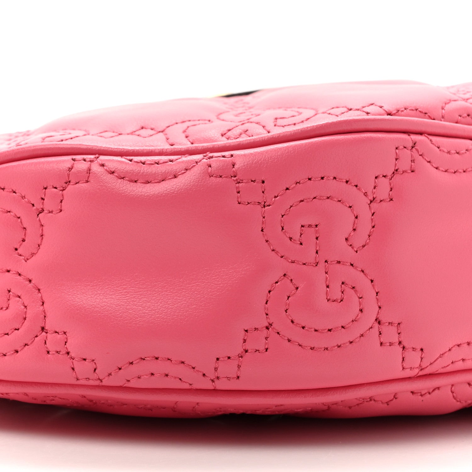 Gucci Calfskin GG Matelasse Mini Hobo Shoulder Bag Pink 10 of 10