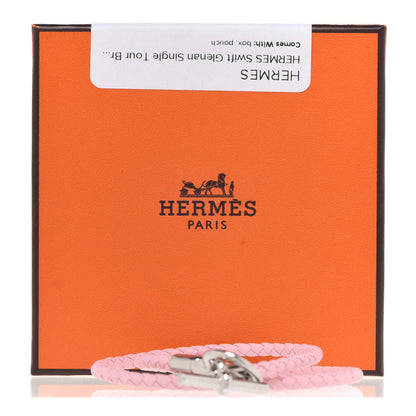 Hermes Swift Glenan Double Tour Bracelet T2 Rose Sakura 6 of 6