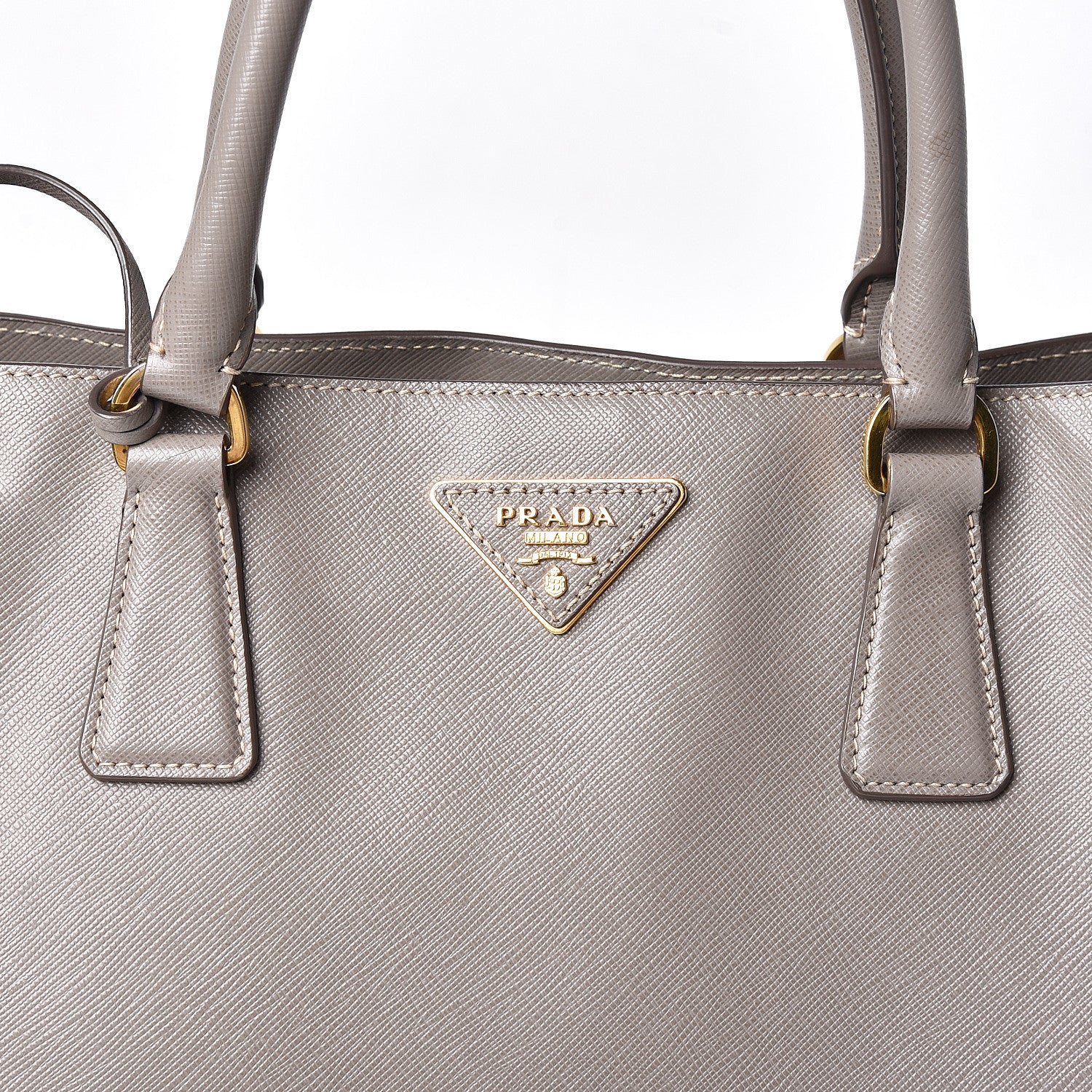 Prada Saffiano Lux Large Tote Argilla 12 of 12