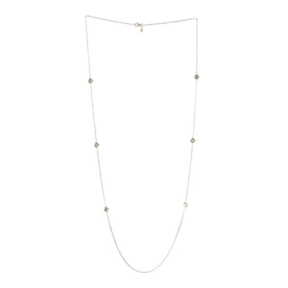 David Yurman 18K Yellow Gold Diamond Infinity 6 Station Necklace 3 of 5