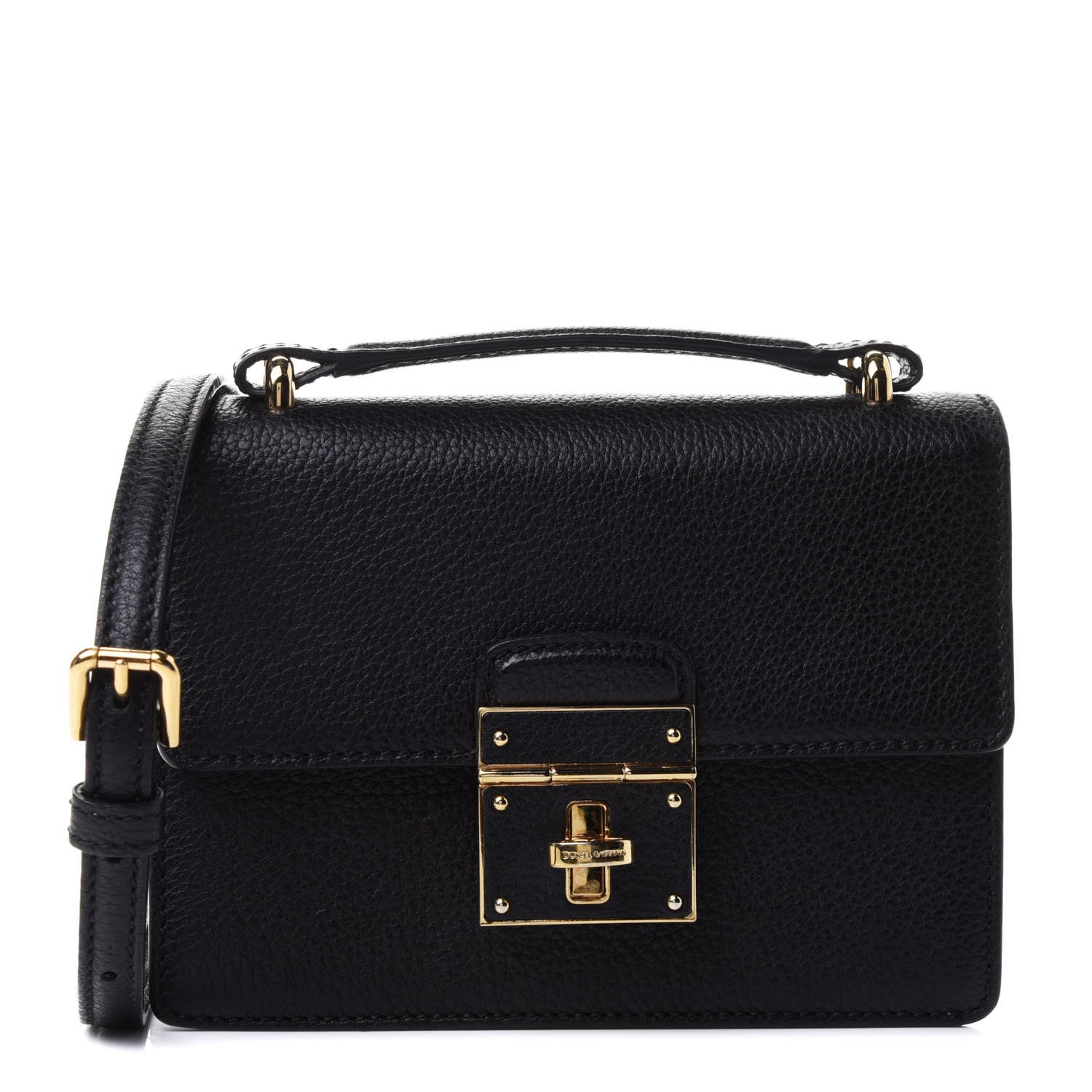 Dolce & Gabbana Calfskin Box Bag Black 1 of 5