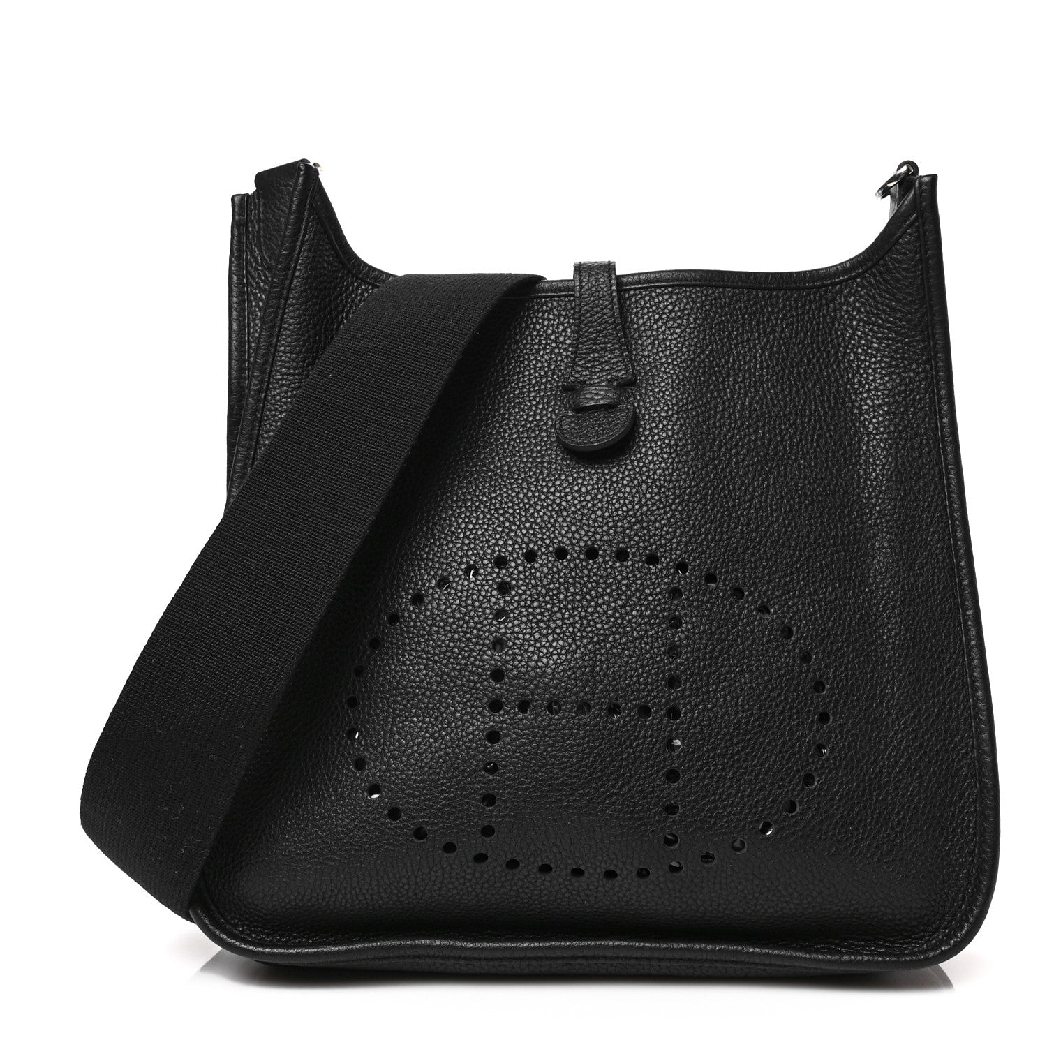 Hermes Taurillon Clemence Evelyne PM Black 1 of 8