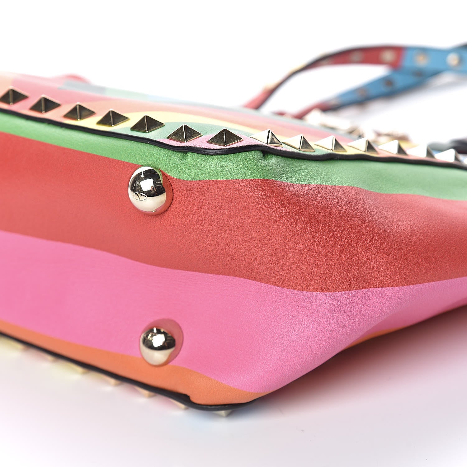 Valentino Garavani Vitello 1973 Mini Rockstud Tote Multicolor 6 of 9