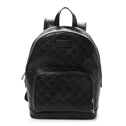 Gucci Guccissima Signature Small Day Backpack Black 1 of 10