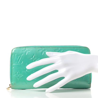 Louis Vuitton Vernis Zippy Wallet Blue Lagon 2 of 17
