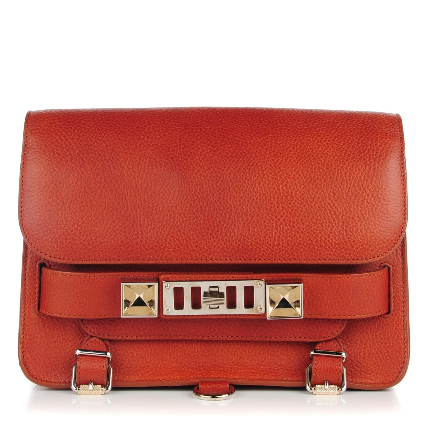 Calfskin Mini PS11 Classic Shoulder Bag Saddle