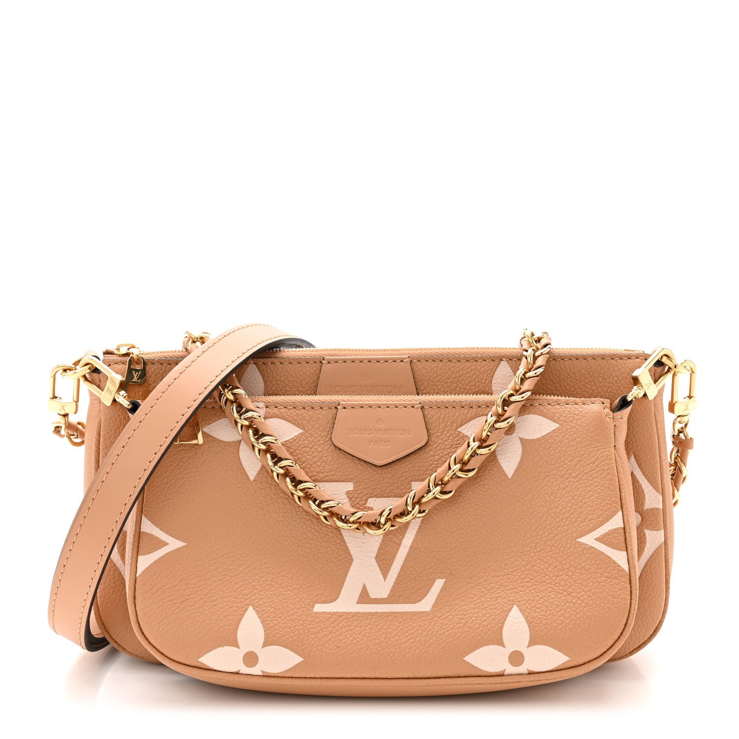 Louis Vuitton Empreinte Monogram Giant Multi Pochette Accessories Arizona Creme 1 of 10