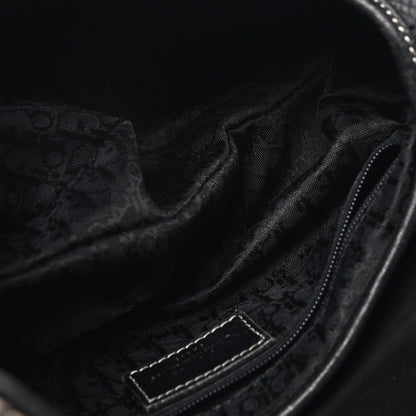 Christian Dior Grained Calfskin Saddle Bag Black 5 of 10