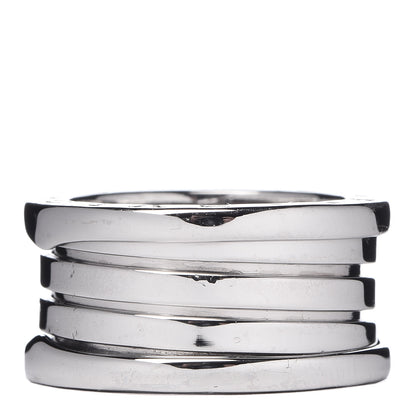 Bulgari 18K White Gold B.Zero1 Four-Band Ring 54 6.75 3 of 5