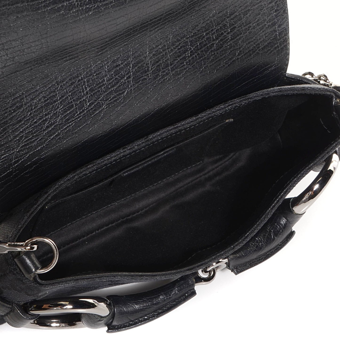 Monogram Horsebit Clutch Black