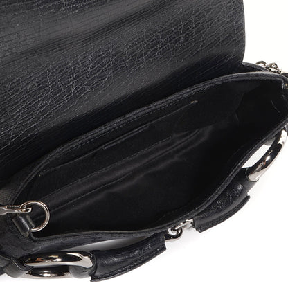 Gucci Monogram Horsebit Clutch Black 6 of 8