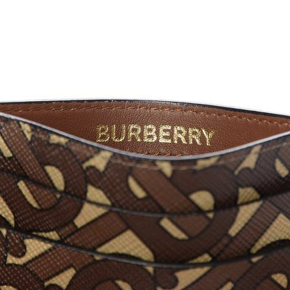 Burberry E-Canvas Monogram Card Case Bridle Brown 6 of 6