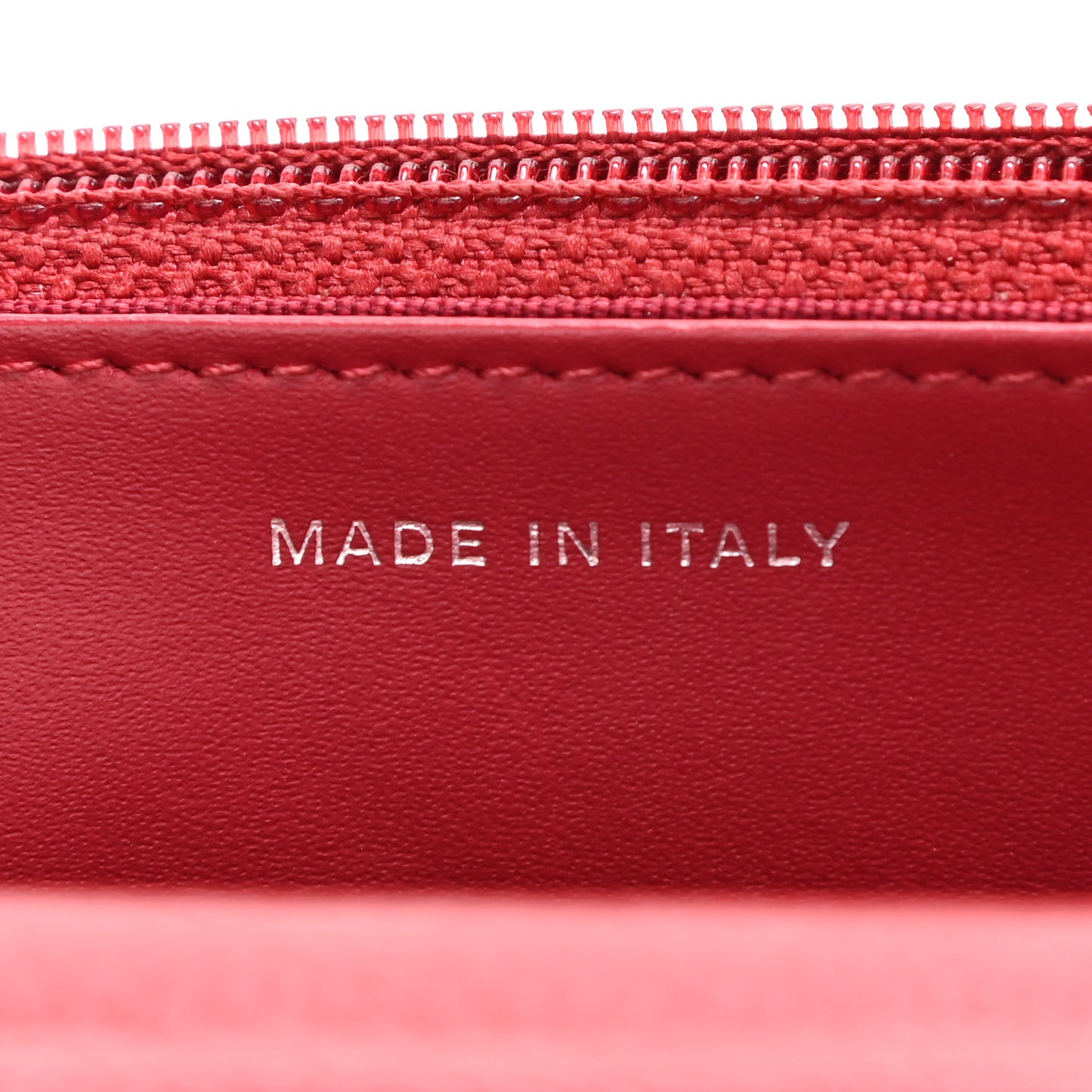 Metallic Caviar Quilted Wallet On Chain WOC Dark Pink