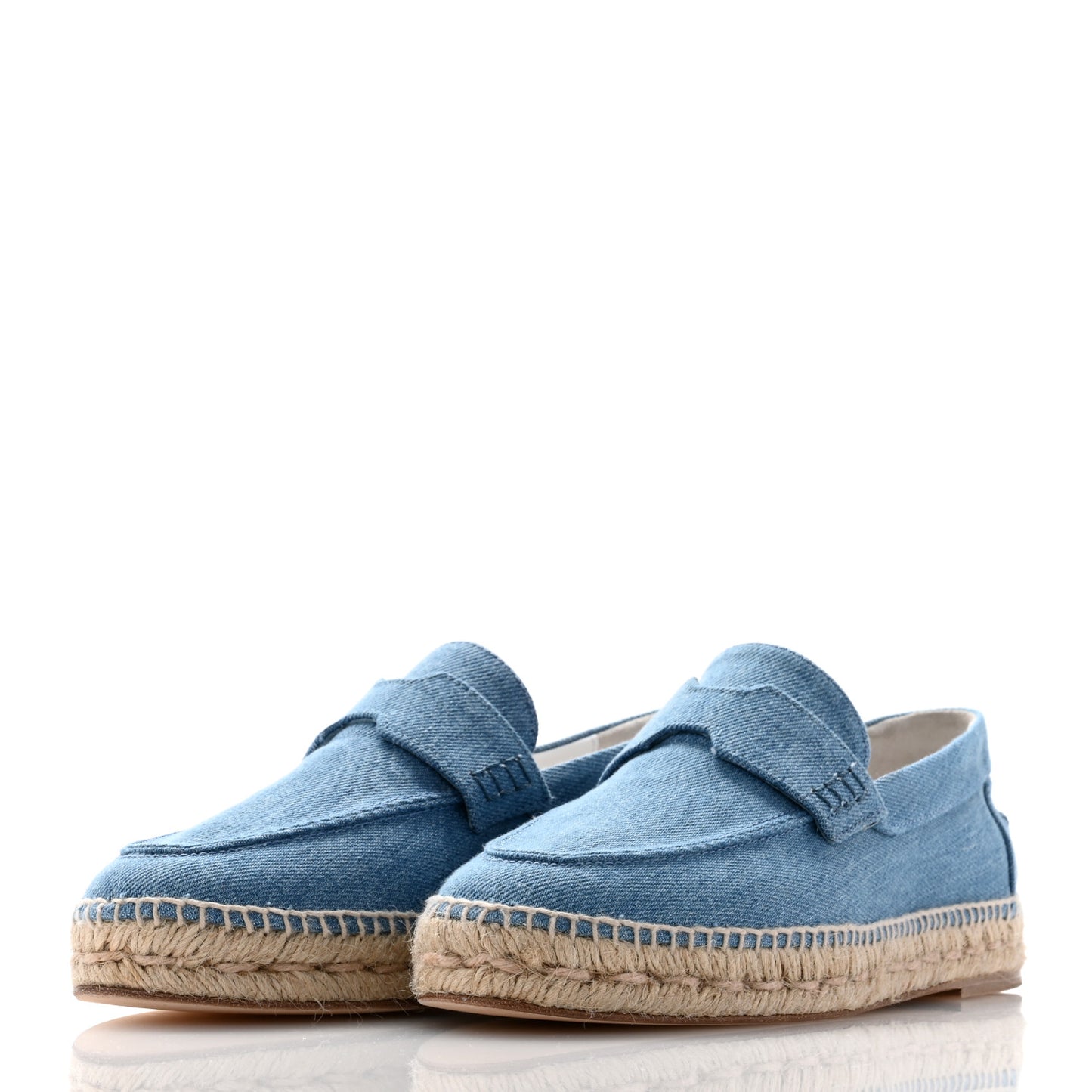 Denim Canvas Womens Trip Espadrilles 39 Bleu Clair