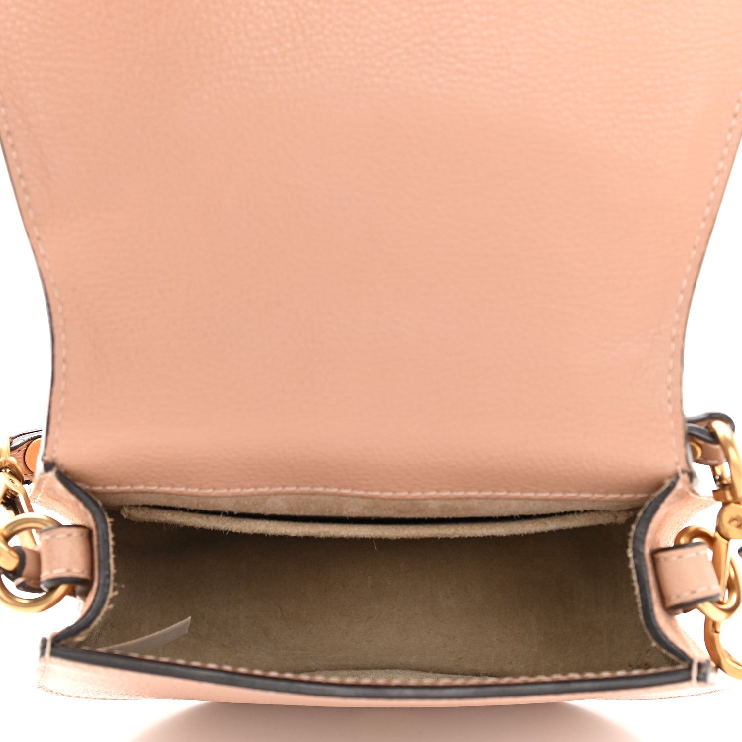 Chloe Calfskin Suede Small Nile Bracelet Bag Biscotti Beige 9 of 13
