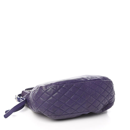 Jimmy Choo Lambskin Small Biker Hobo Purple 3 of 8