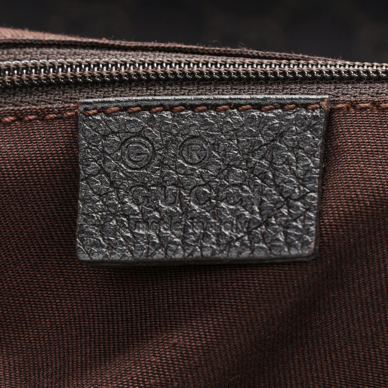 Gucci Denim Monogram Hobo Dark Brown 5 of 11