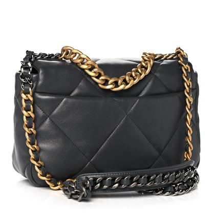 Chanel Lambskin Quilted Medium Chanel 19 Flap Dark Grey 3 of 11