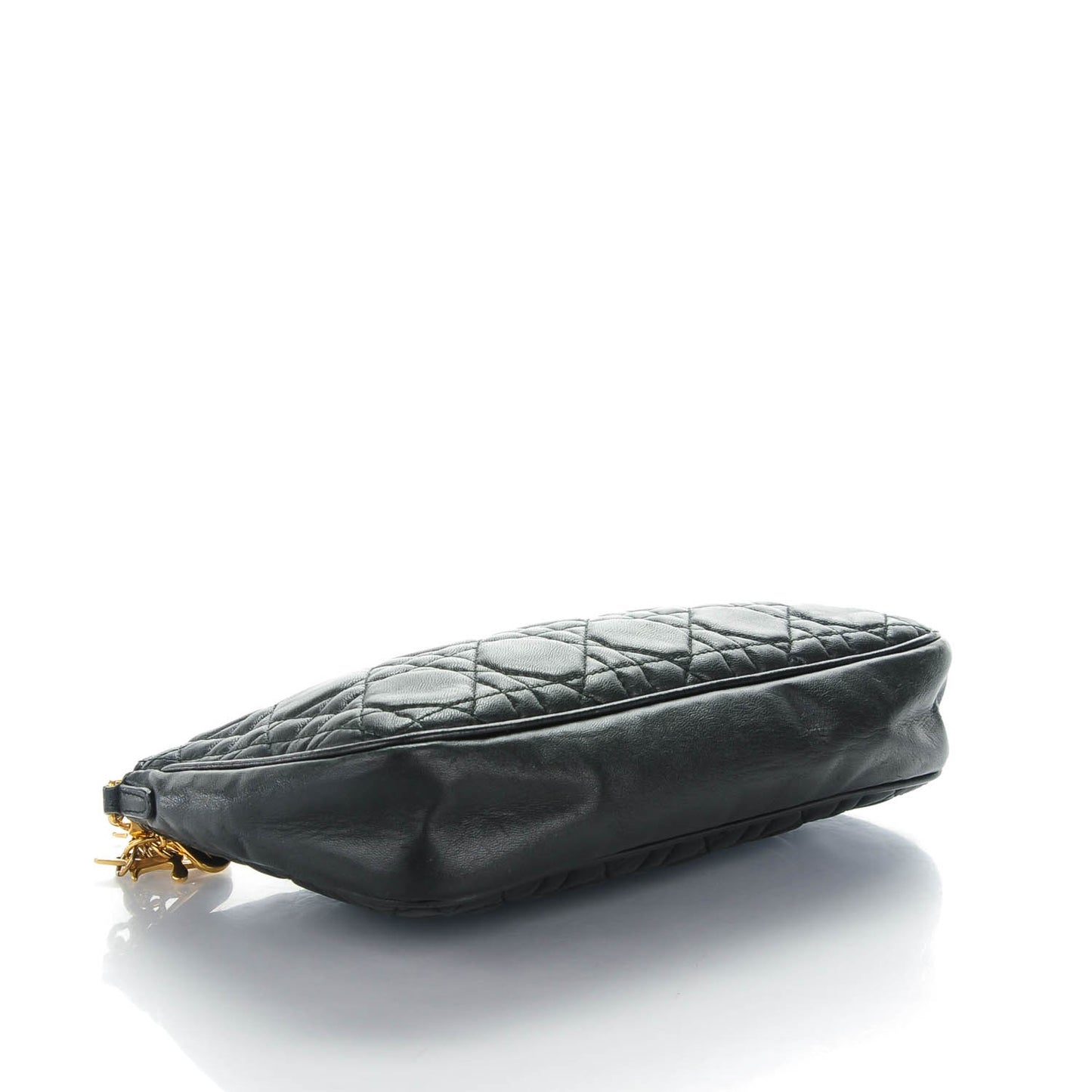 Lambskin Cannage Lady Dior Clutch Black