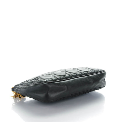 Christian Dior Lambskin Cannage Lady Dior Clutch Black 4 of 7