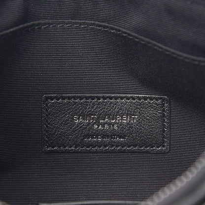 Saint Laurent Crinkled Calfskin Matelasse Monogram Niki Bill Pouch Black 5 of 6