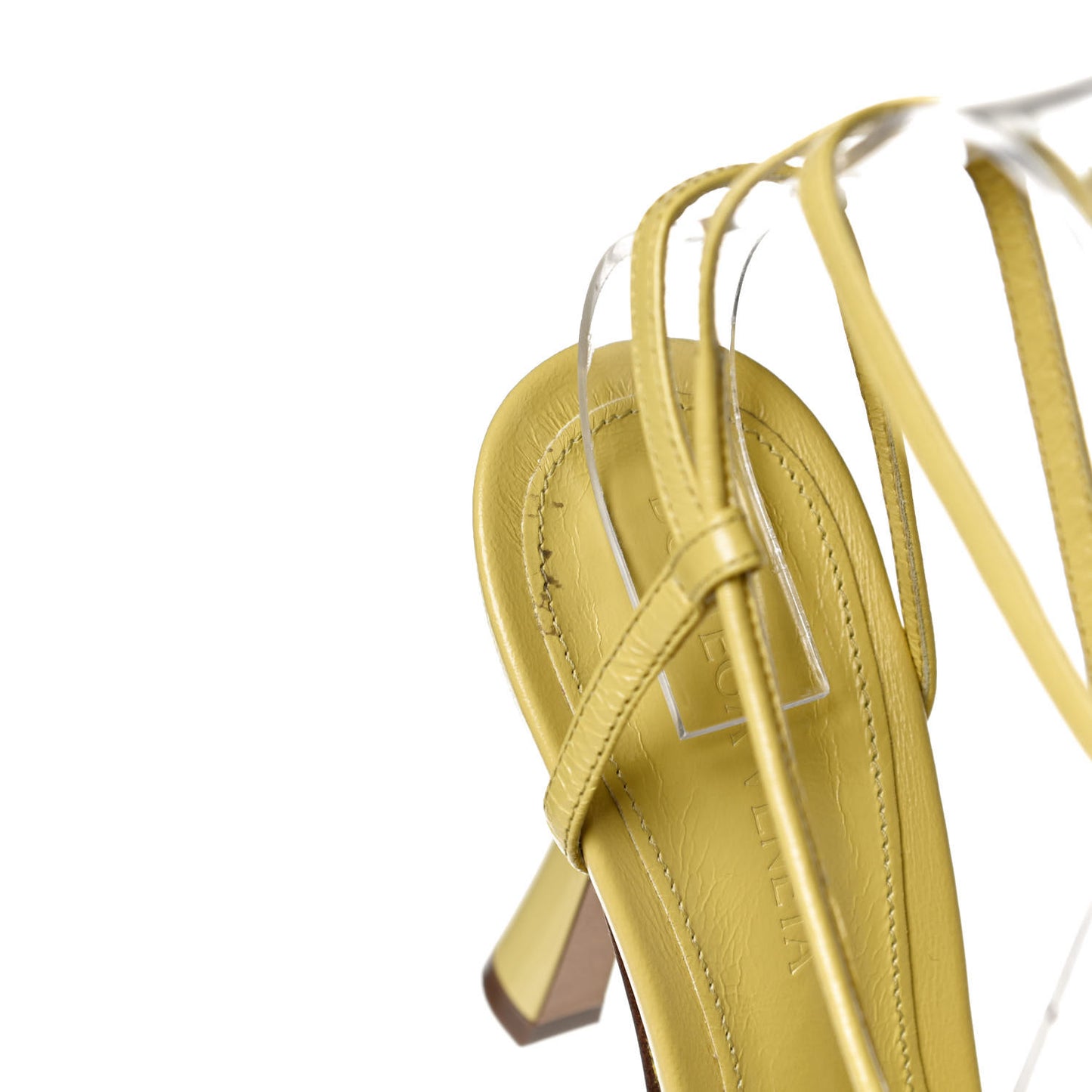 Crush Calfskin The Line 90mm Sandals 36 Acid