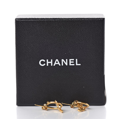 Chanel Metal Drop CC Earrings Gold 4 of 4