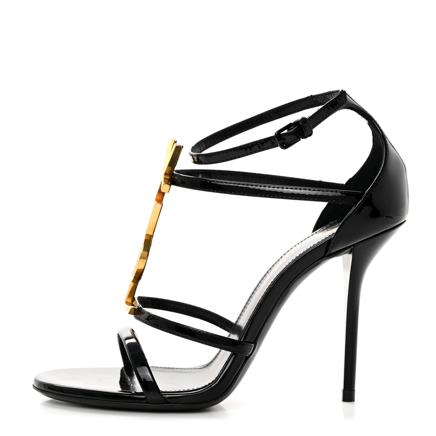 Patent Cassandra 100 Ankle Strap Sandals 35 Black