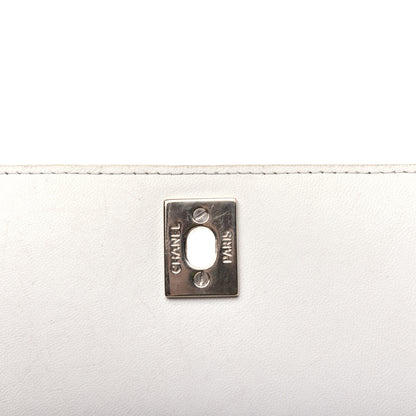 Chanel Glazed Calfskin Stitched Mini Square Flap White 12 of 19