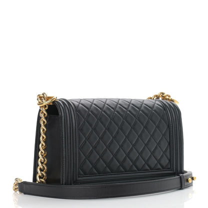 Chanel Calfskin Quilted Medium Boy Flap Black 3 of 10