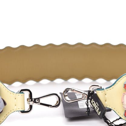 Fendi Calfskin Lambskin Rosebud Studded Strap You Multicolor 6 of 6