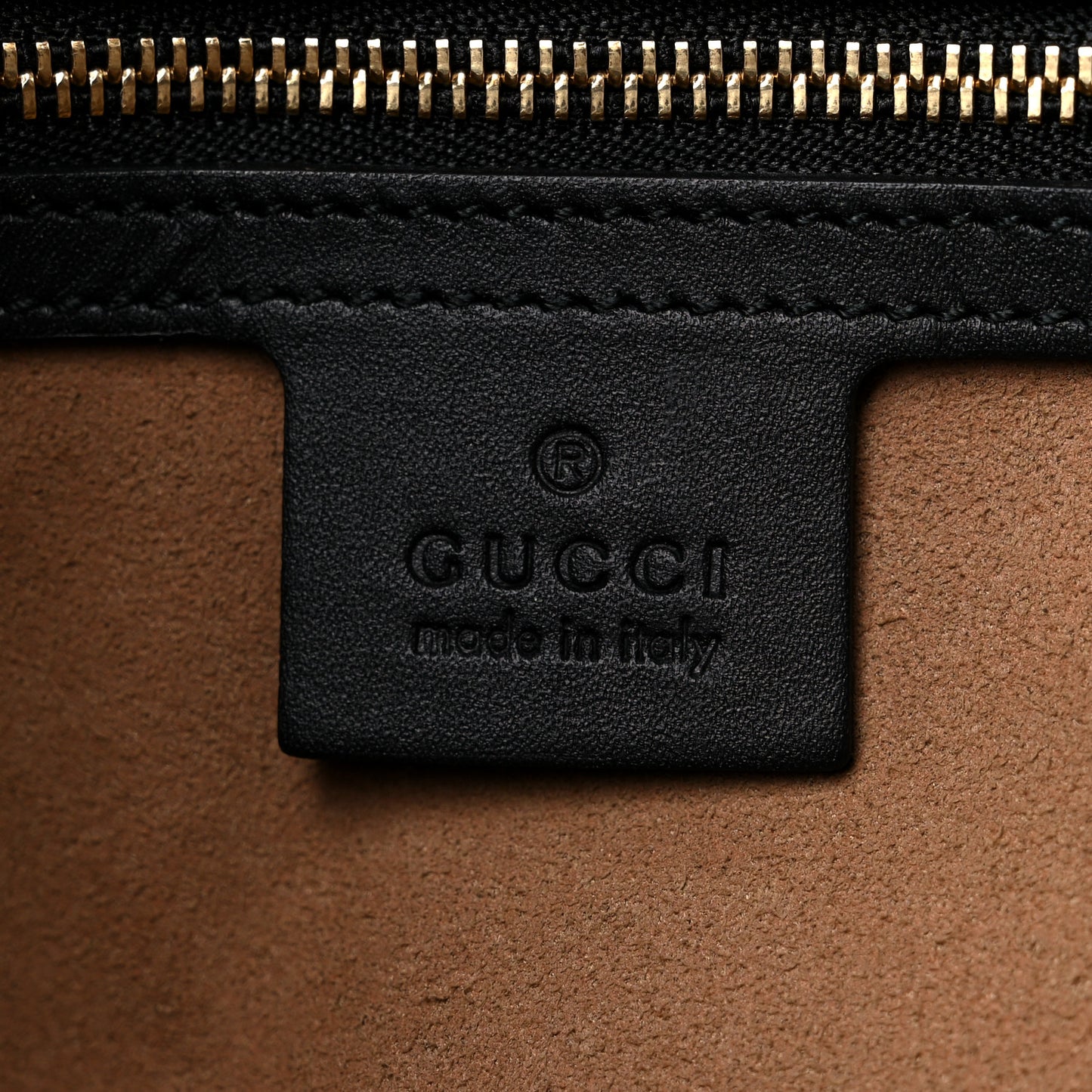 GG Supreme Monogram Medium Padlock Tote Black