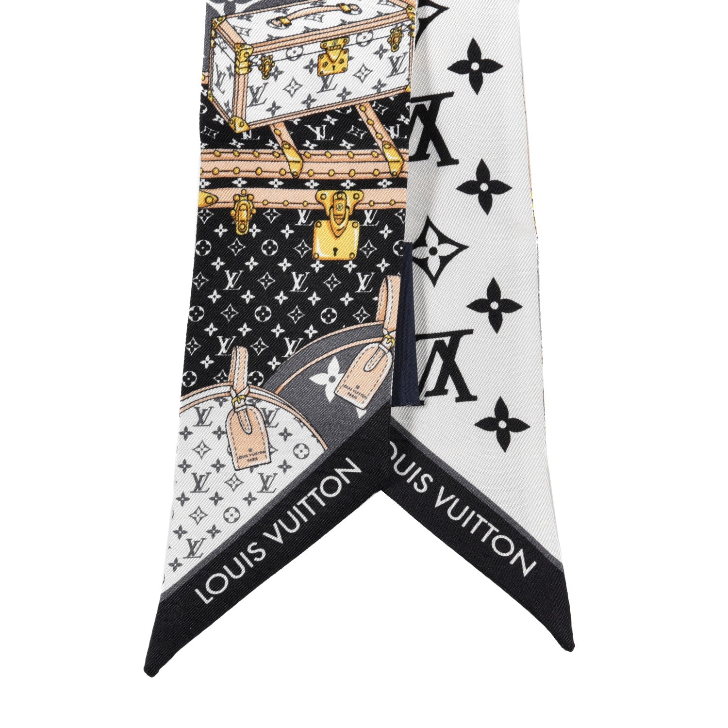 Louis Vuitton Silk Monogram Let's Go BB Bandeau Black 2 of 3