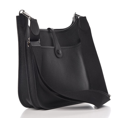Hermes Taurillon Clemence Evelyne III PM Black 3 of 10