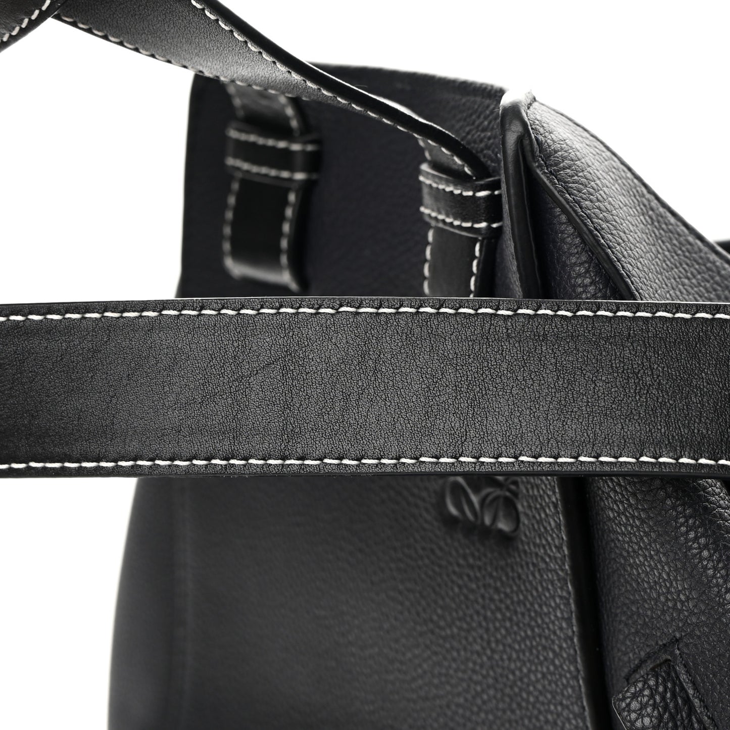 Calfskin Medium Hammock Shoulder Bag Midnight Blue Black