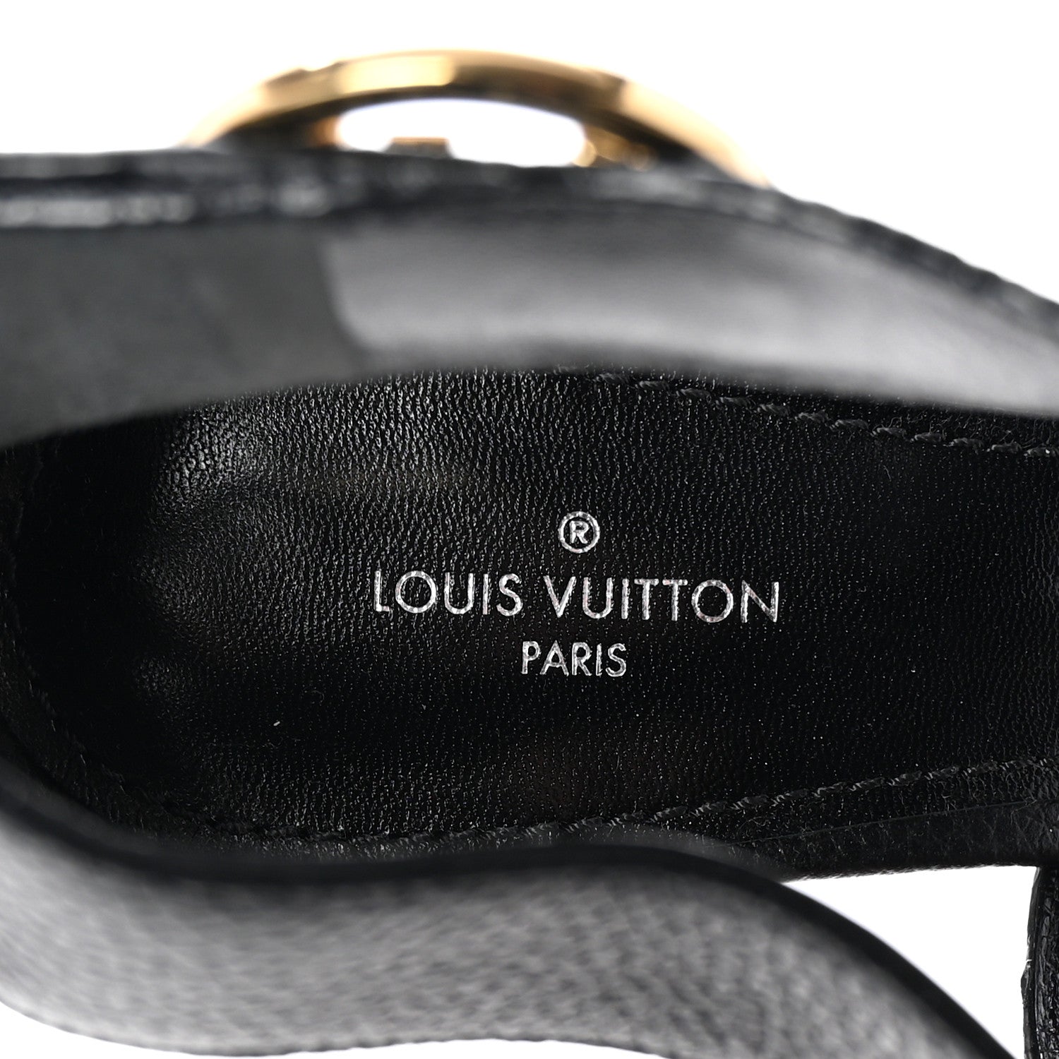 Louis Vuitton Calfskin Horizon Sandals 38.5 Black 8 of 9