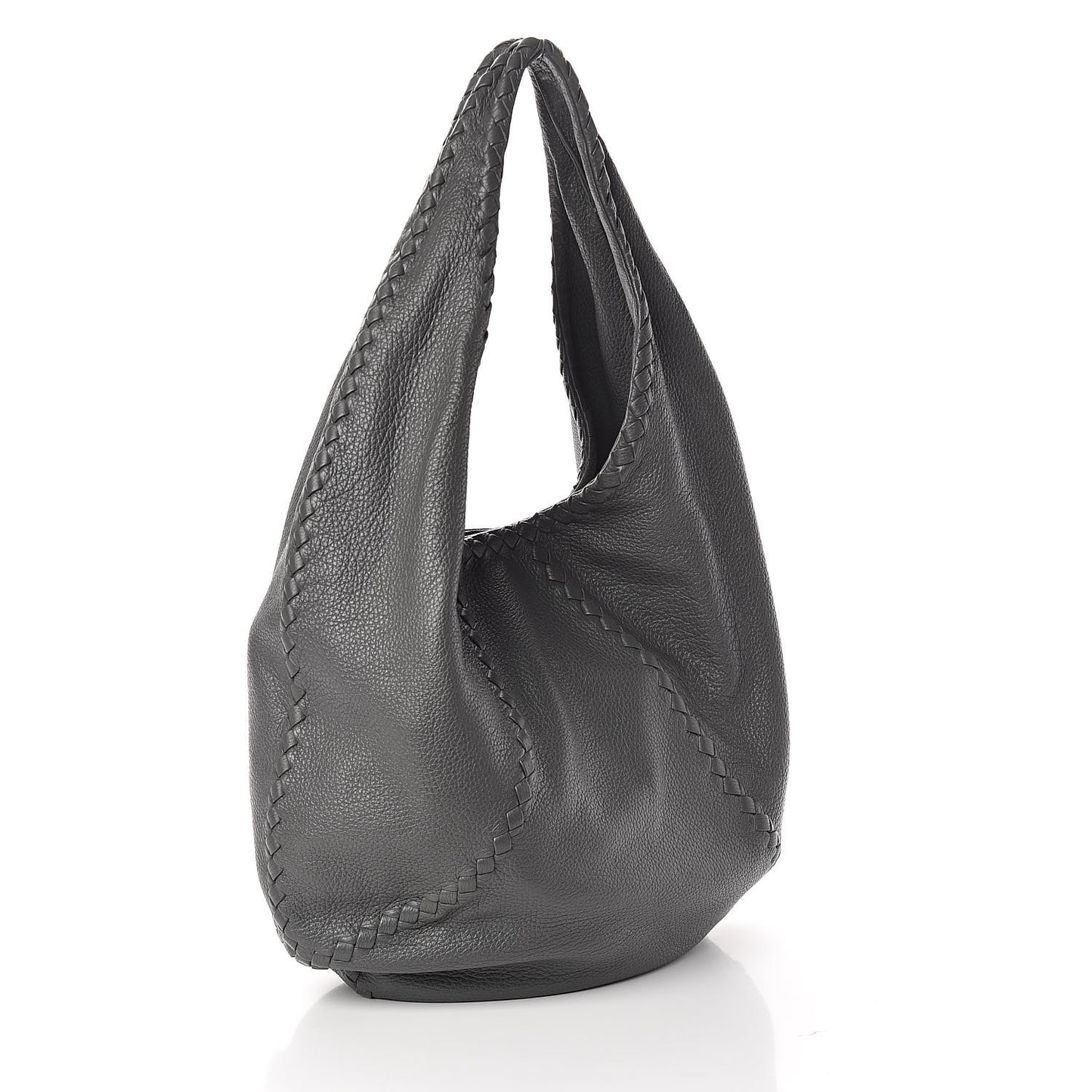 Cervo Deerskin Large Hobo New Grey