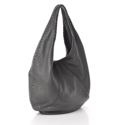 Bottega Veneta Cervo Deerskin Large Hobo New Grey 3 of 9